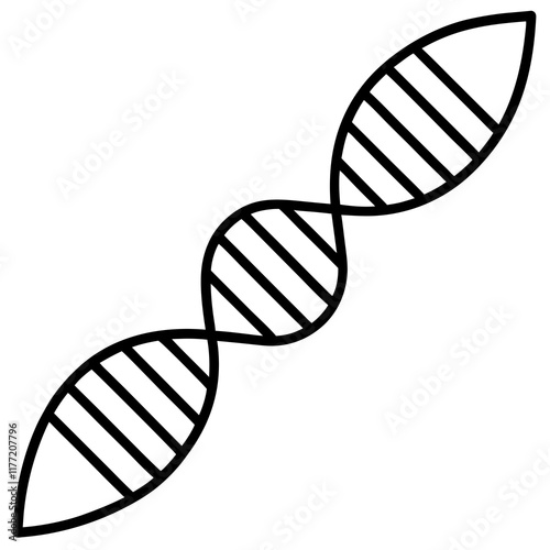 DNA Helix Vector Graphic for Science Projects