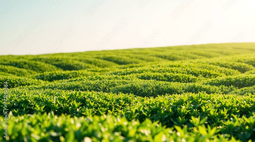 Green tea plantation