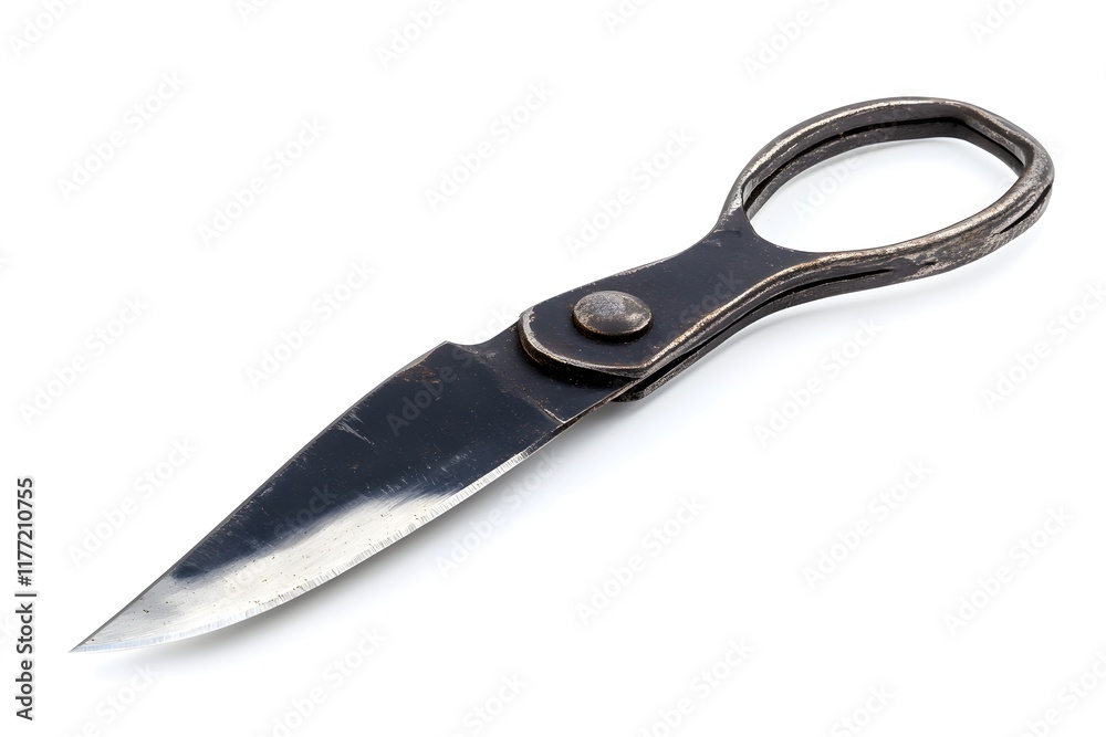 Obraz premium Antique Folding Pocket Knife, Razor Sharp Blade