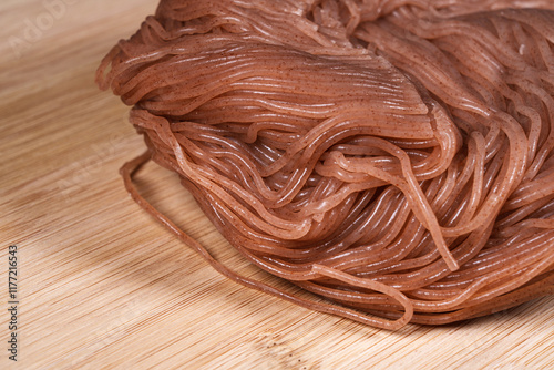Yunnan special food Jianshui County red rice noodles photo
