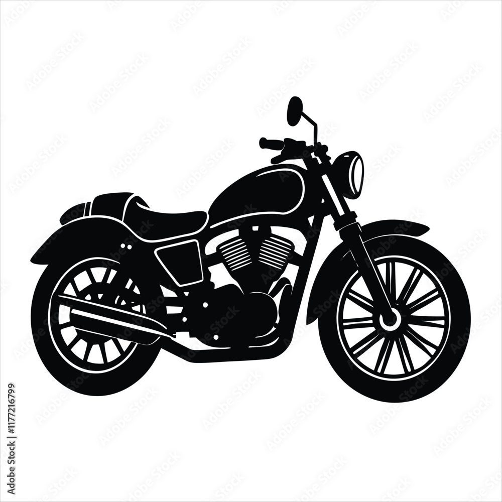 Obraz premium motorcycle isolated on white background