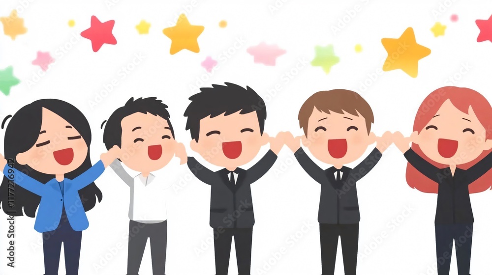 Celebrating Business Success: A Team United in Joy Celebrating Business Success: A Team United in Joy