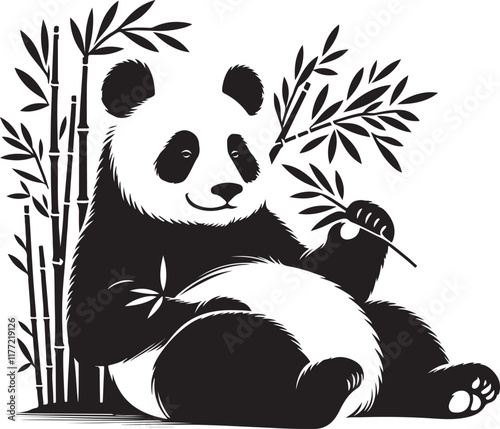 Cute Panda Illustration: Perfect for Nature-Inspired Designs