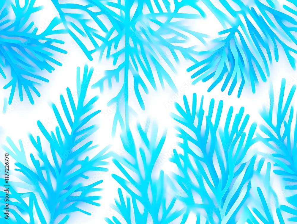Abstract Blue Branch Pattern Design Abstract Blue Branch Pattern Design