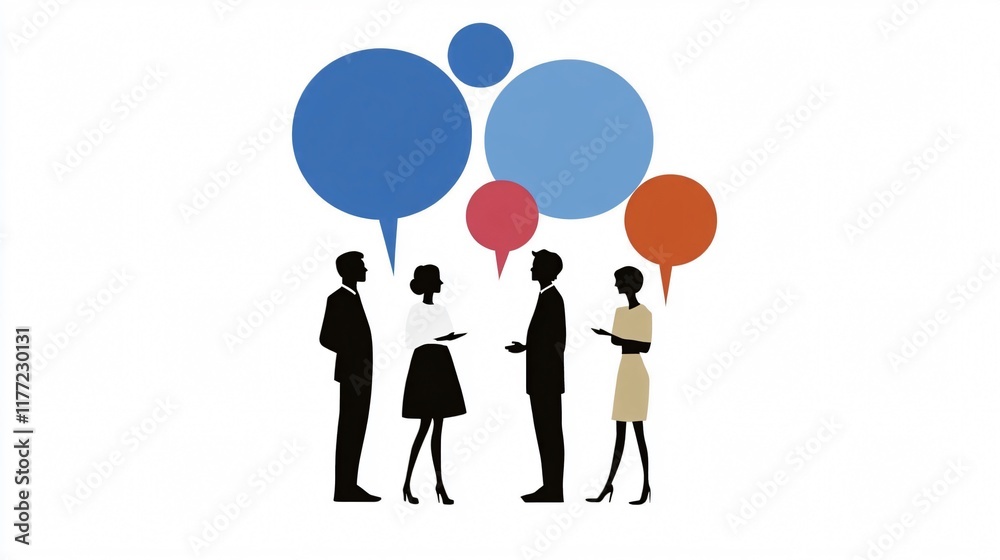 Business Meeting and Communication: A Visually Striking Depiction Business Meeting and Communication: A Visually Striking Depiction