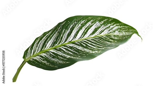 tropical pattern with spathiphyllum green leaves texture
