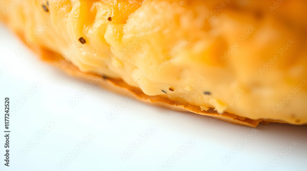 Extreme macro close-up of food isolated on a white background Extreme macro close-up of food isolated on a white background