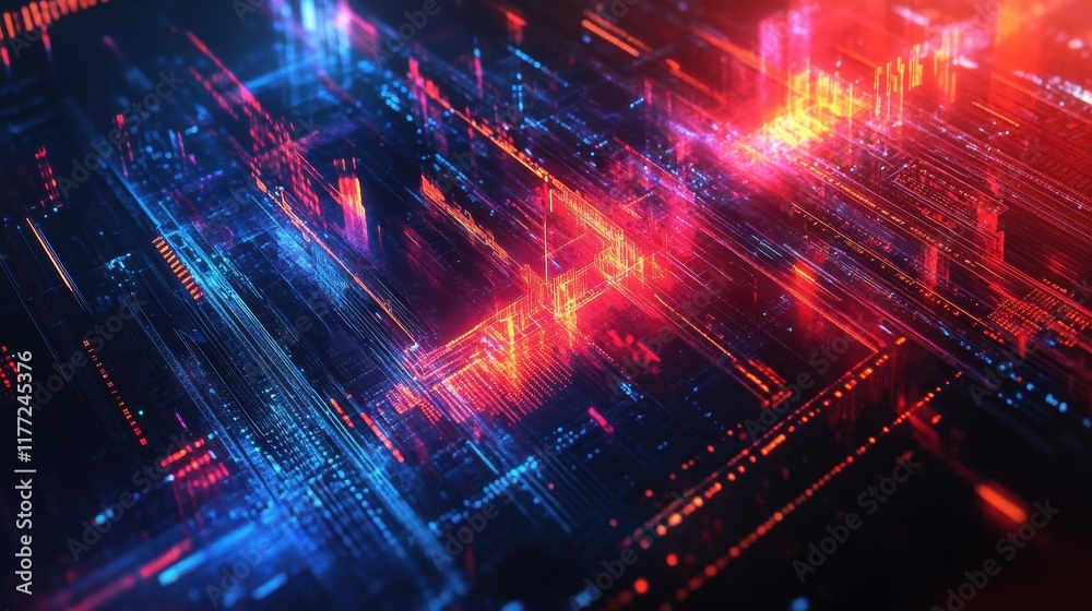 Abstract futuristic circuit board background. Hi-tech Illustration of digital technology. Graphic concept for your design. Abstract futuristic circuit board background. Hi-tech Illustration of digital technology. Graphic concept for your design.