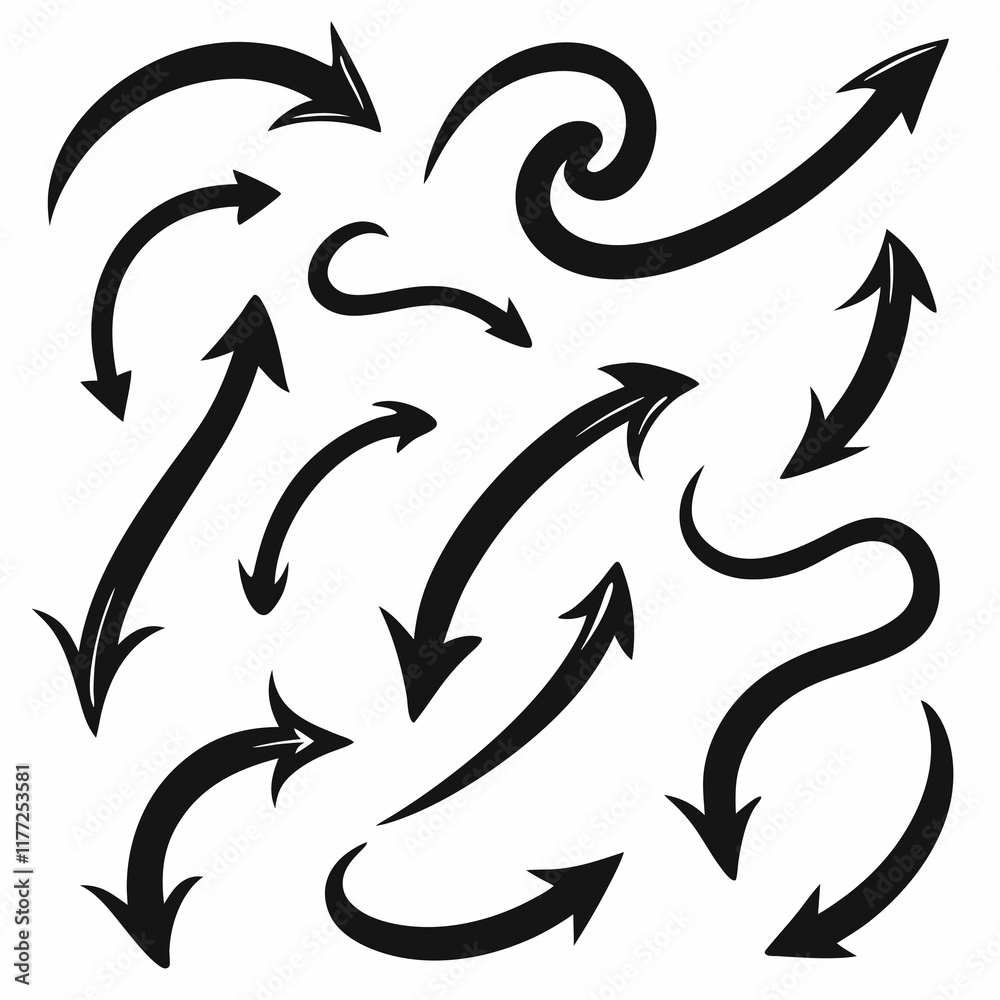 Obraz premium Arrow Set Icon