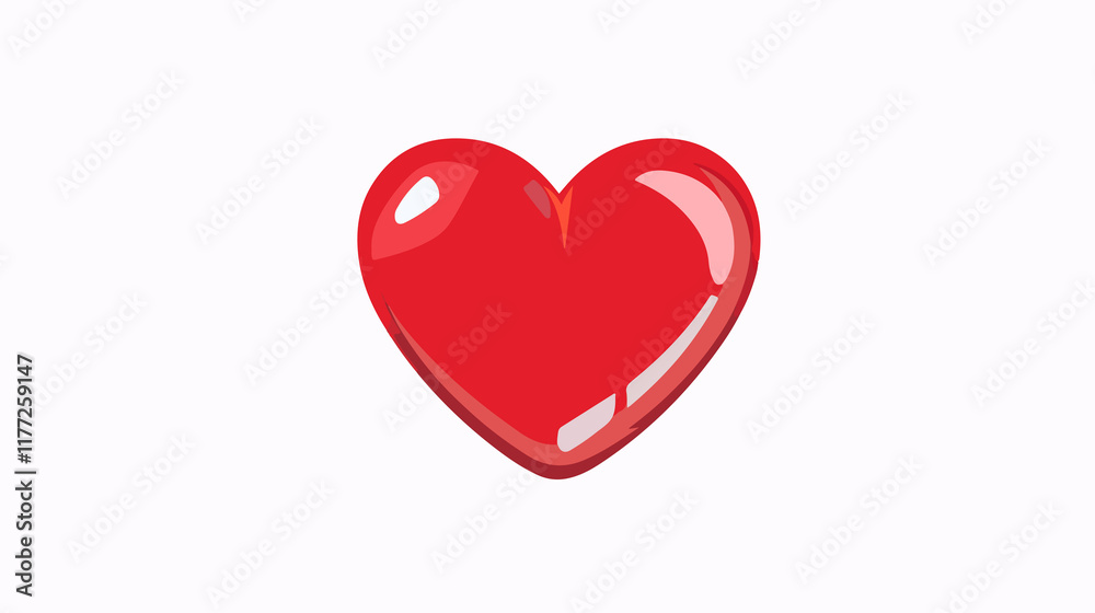 Heart Shape Mini Sign Vector Illustration in Vector Style Heart Shape Mini Sign Vector Illustration in Vector Style