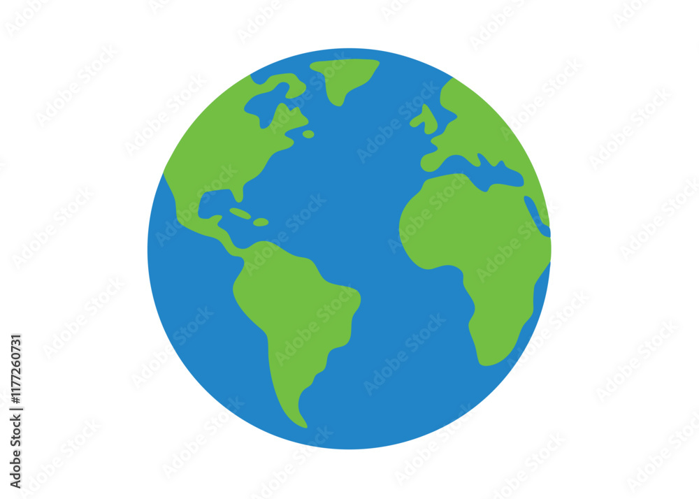 Earth vector art on white background
Earth vector art on white background