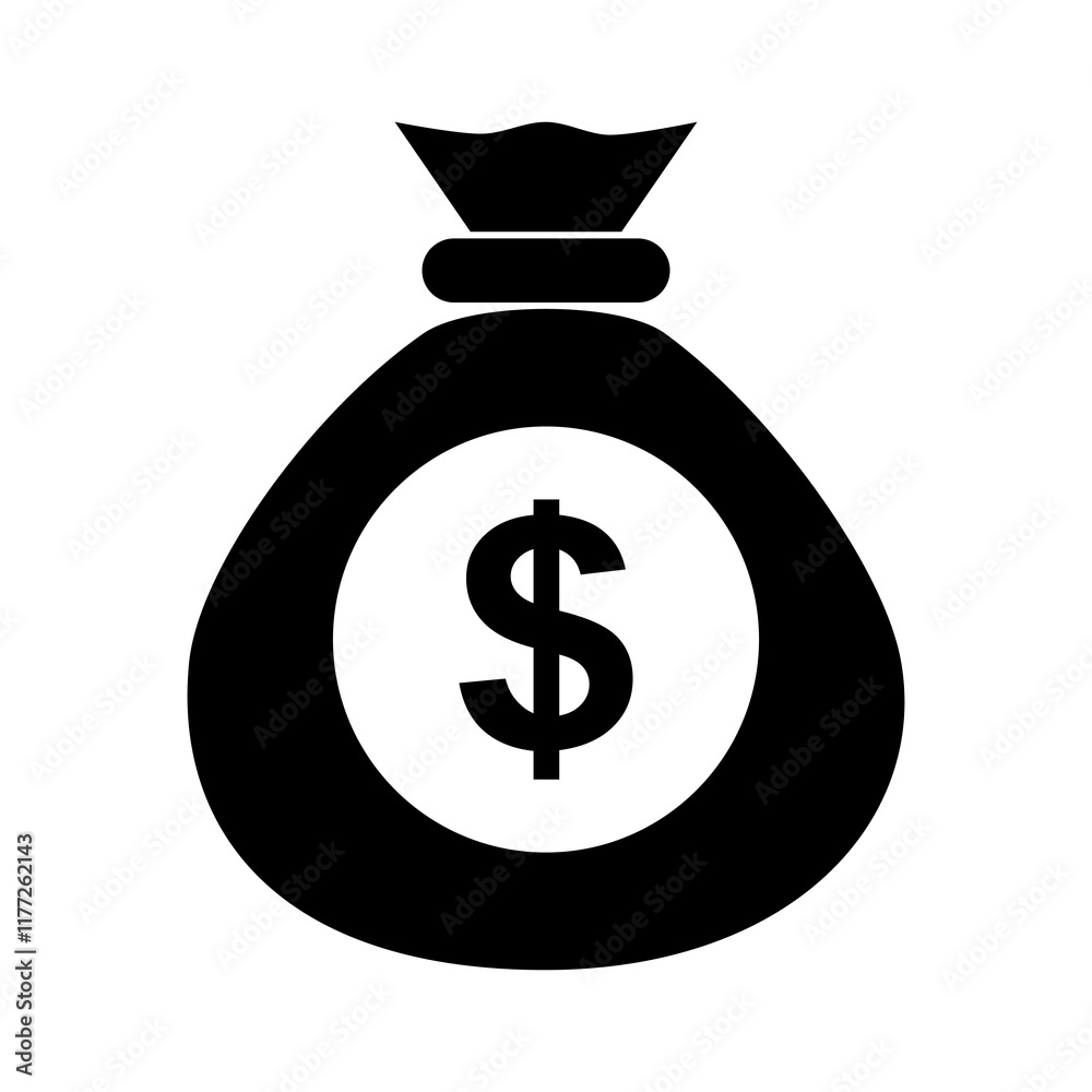 Money bag dollar icon.money and currency sign. Yen japanese symbol flat icon.vector illustration Money bag dollar icon.money and currency sign. Yen japanese symbol flat icon.vector illustration