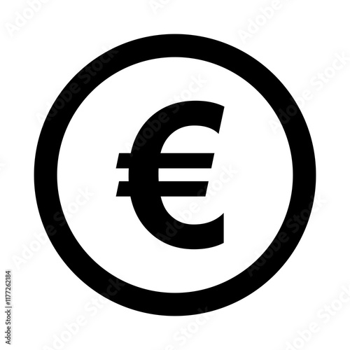 Euro icon. money and currency sign. euro symbol flat icon.vector illustration