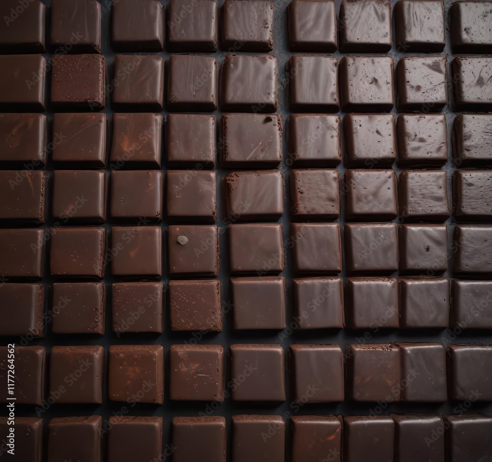 Rich dark chocolate squares, elegantly arranged on a dark slate background, confectionery, food photography, luxury Rich dark chocolate squares, elegantly arranged on a dark slate background, confectionery, food photography, luxury