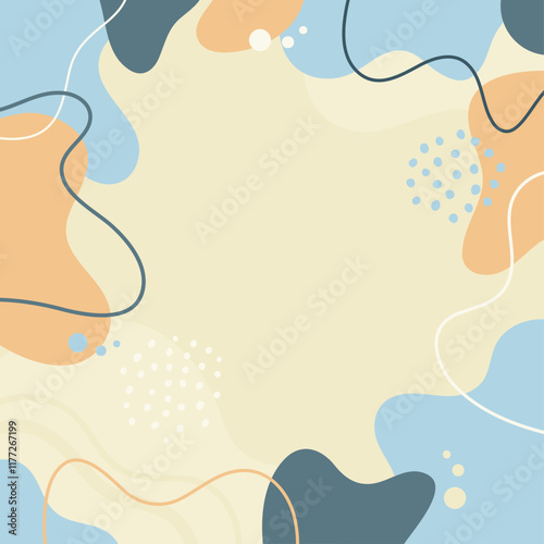 Colorful art background design. Template banner and cover for social media ad, template special promo new arrival sale.