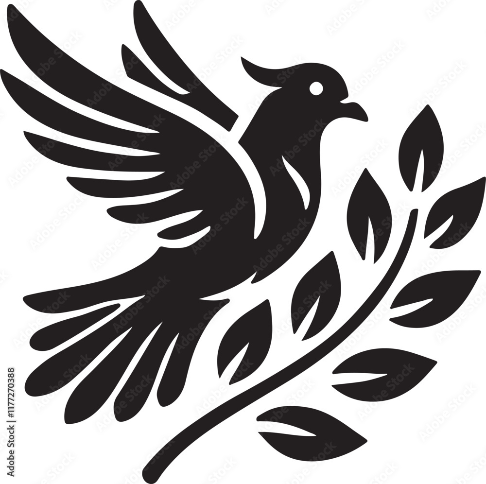 Fototapeta premium dove with wings