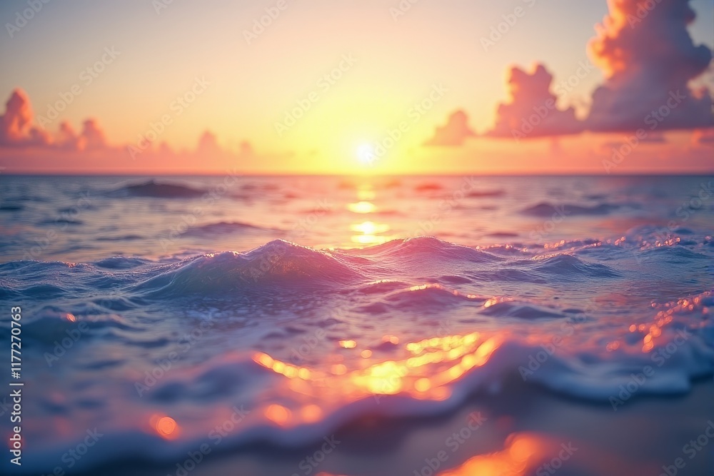 A calming abstract of overlapping glowing waves for peaceful imagery A calming abstract of overlapping glowing waves for peaceful imagery
