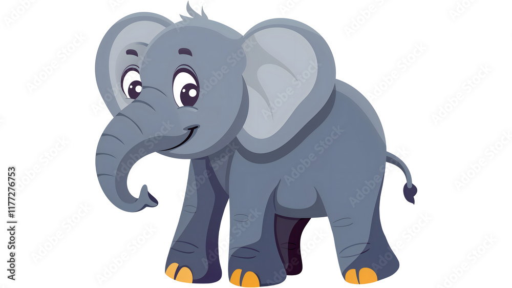 Obraz premium elephant cartoon character