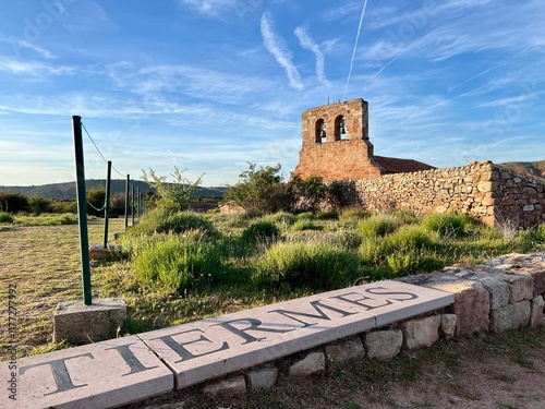 hermitage at the Tiermes ruins in Soria, Spain photo