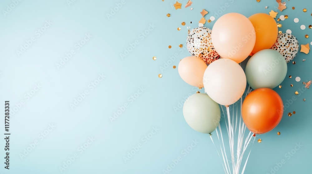custom made wallpaper toronto digitalPastel Balloons & Confetti: A Festive Delight!