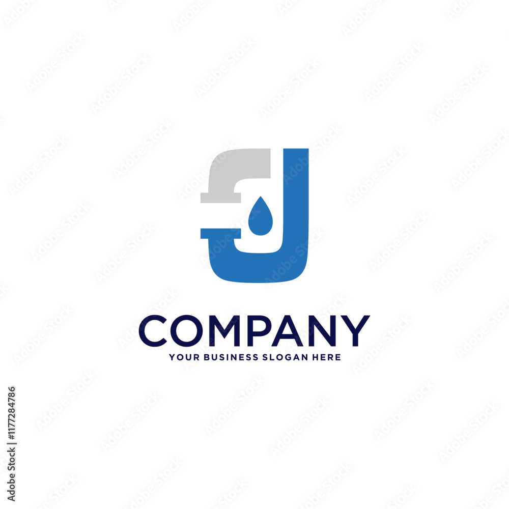plumbing logo design with letter j plumbing logo design with letter j