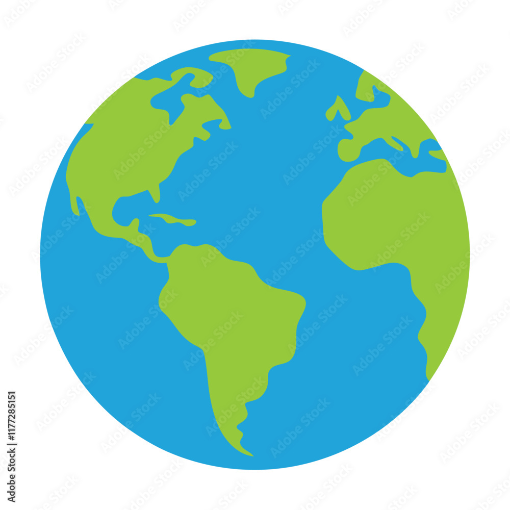 Earth vector art on white background
Earth vector art on white background