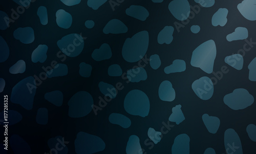 Dark blue gravel and pebble mosaic stone pattern with paving texture.