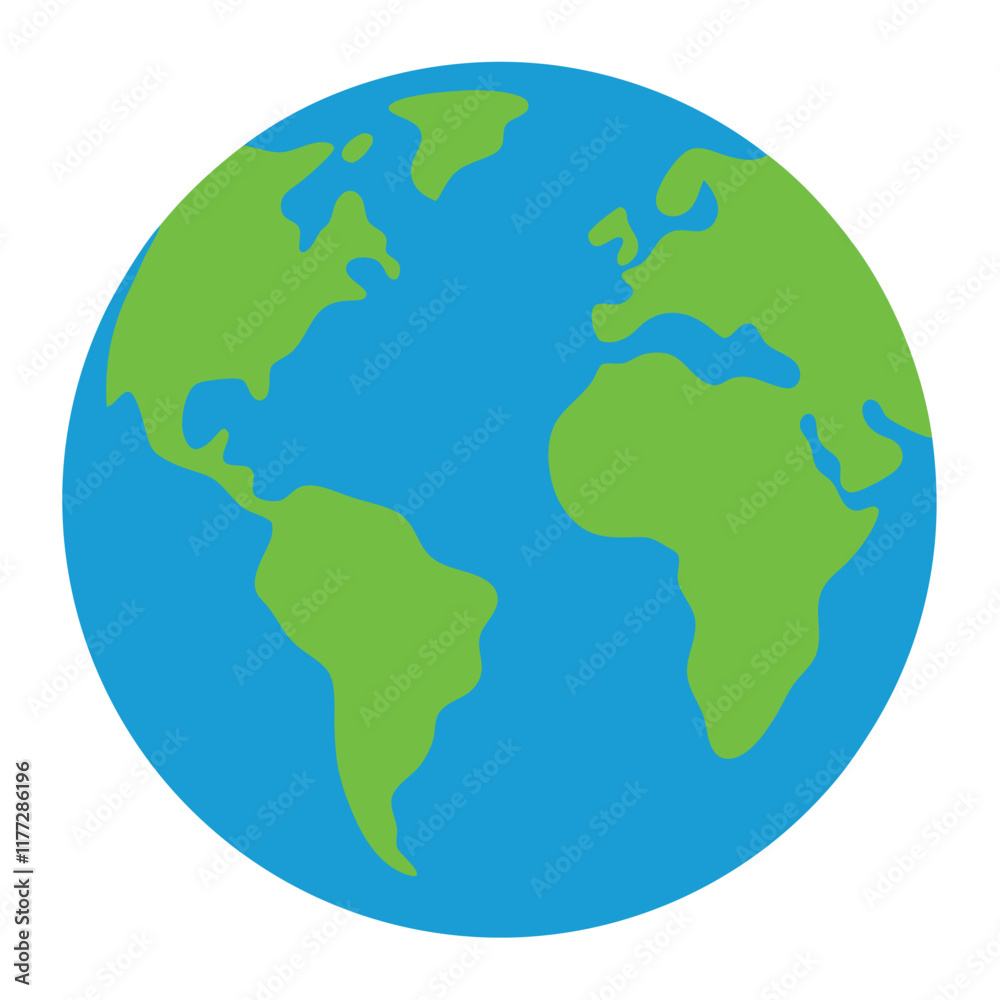 Earth vector art on white background
Earth vector art on white background