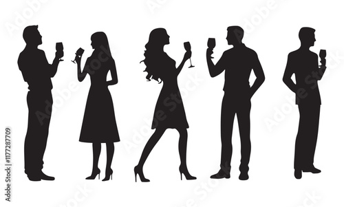 man and woman drinking silhouette vector ,Silhouette of body man and woman drinking water. Illustration about healthy lifestyle, 