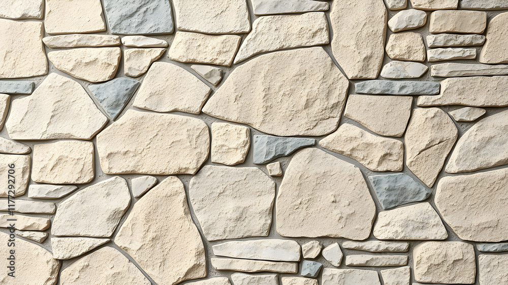 Obraz premium Textured Stone Wall Background with Space for Text. Generative AI