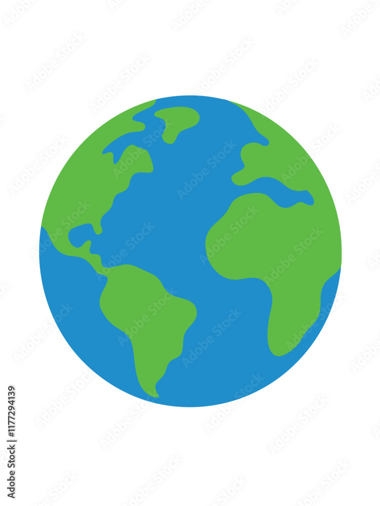 Earth vector art on white background
Earth vector art on white background