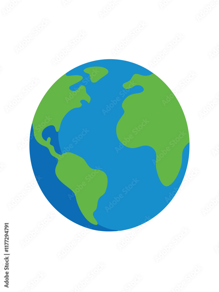 Earth vector art on white background
Earth vector art on white background