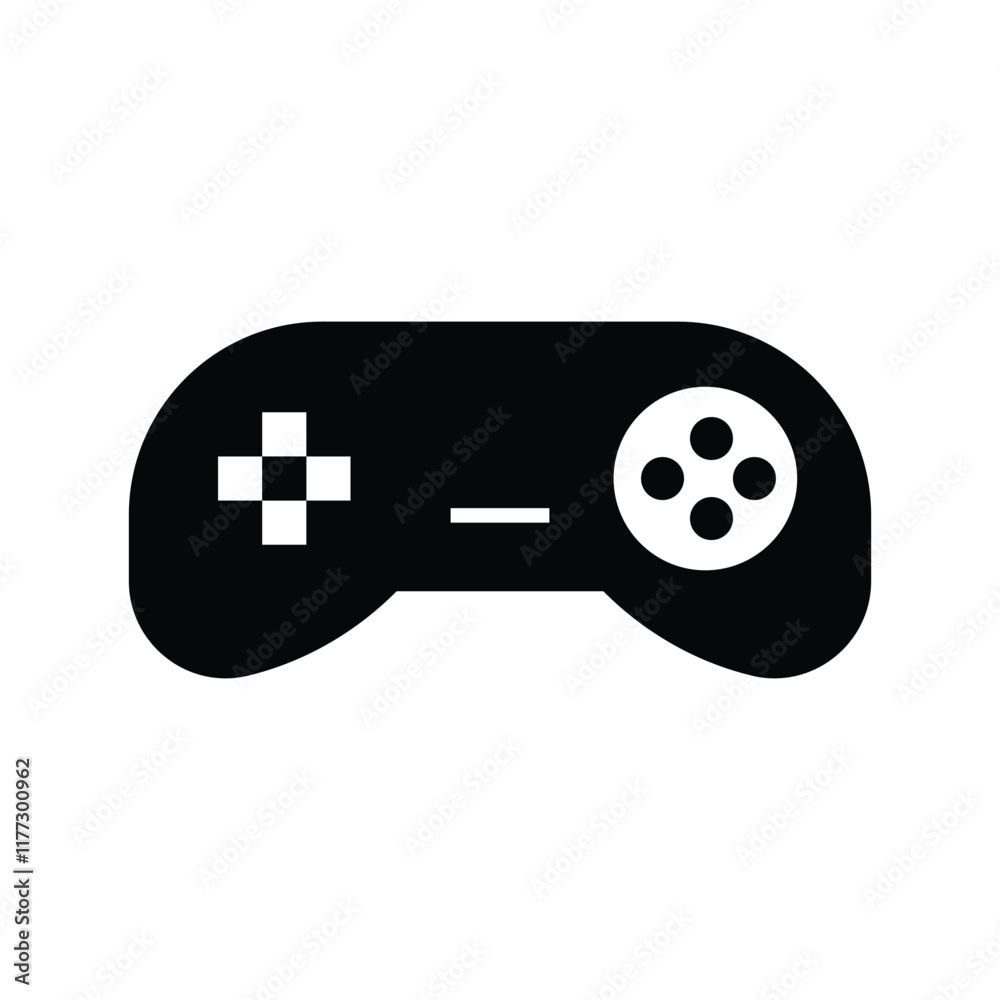 Joystick icon logo silhouette design template isolated illustration Joystick icon logo silhouette design template isolated illustration