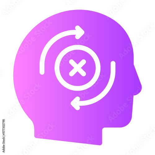 bad habits gradient icon