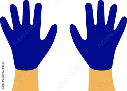 Rubber Gloves Illustration