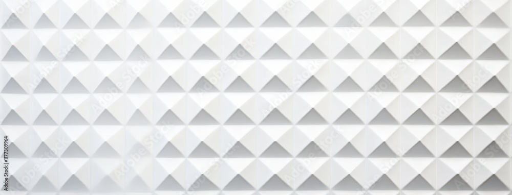 Fototapeta premium Geometric White Textured Background with Dimensional Pattern