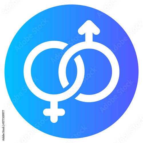 sex addict gradient icon