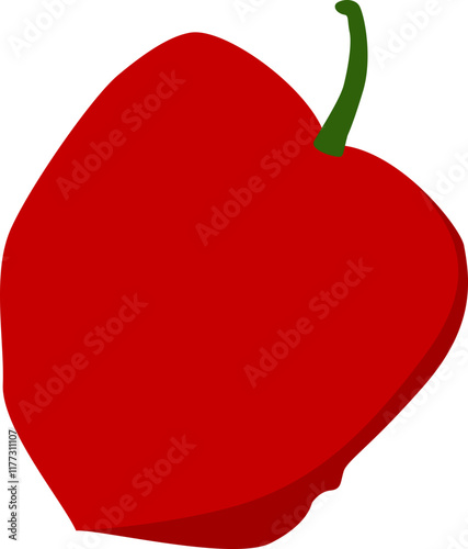 Red apple illustration