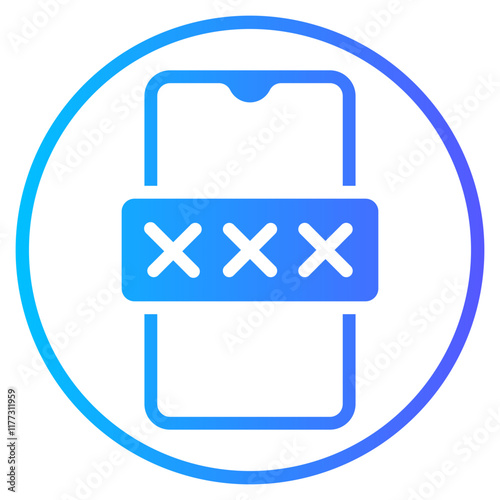 smartphone gradient icon
