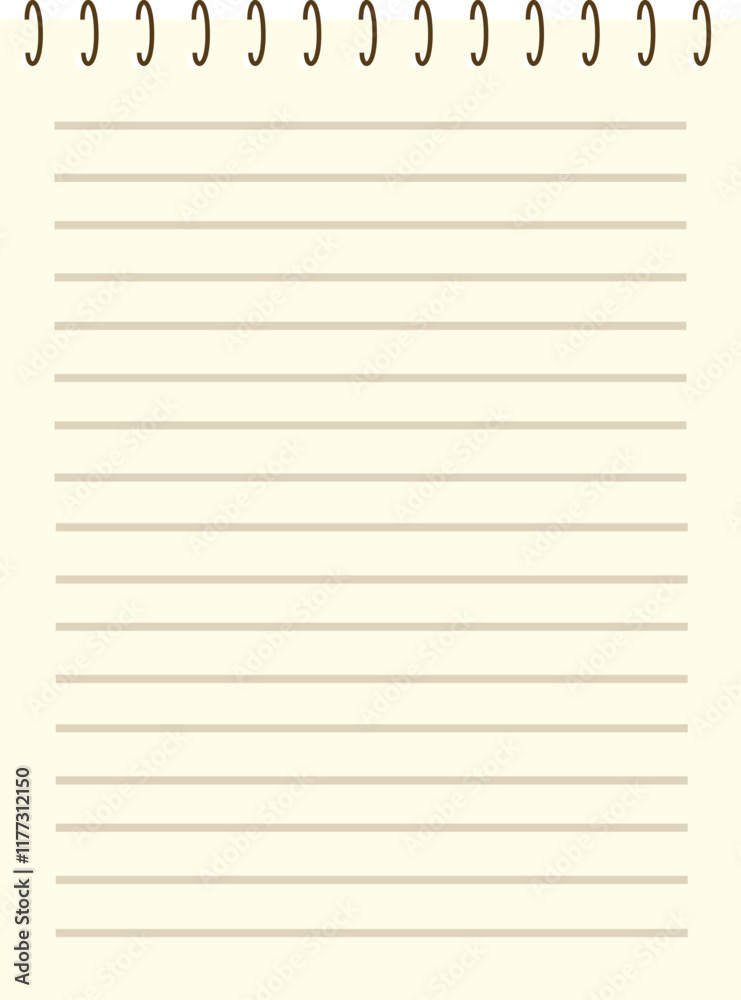 Simple Hand-Drawn Note Paper Graphic Simple Hand-Drawn Note Paper Graphic