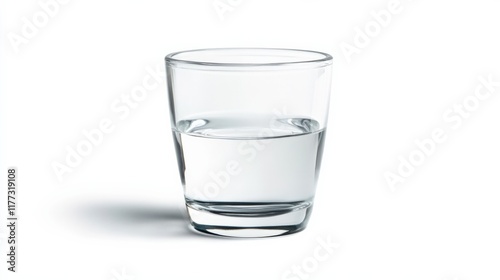 Wallpaper Mural a glass of water on a white background Torontodigital.ca