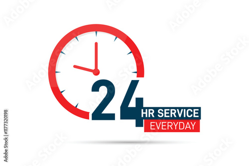 vector 24 hour everyday service with help and support 
