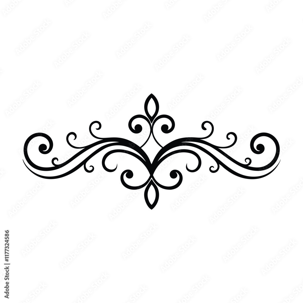 Monochromatic design characterized by swirling motifs, blending simplicity flat vector illustration Monochromatic design characterized by swirling motifs, blending simplicity flat vector illustration
