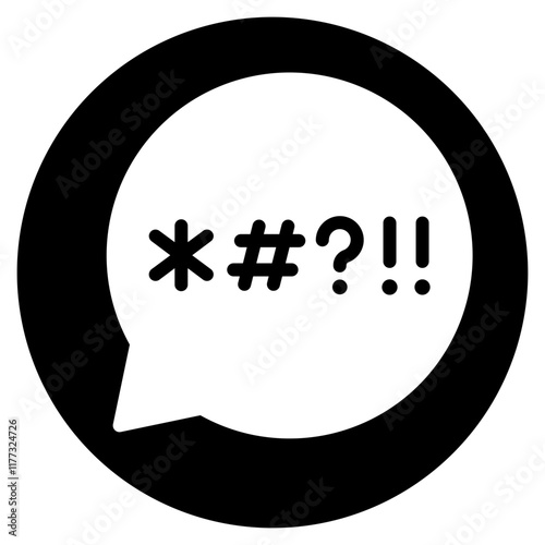 swear glyph icon