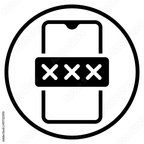 smartphone glyph icon