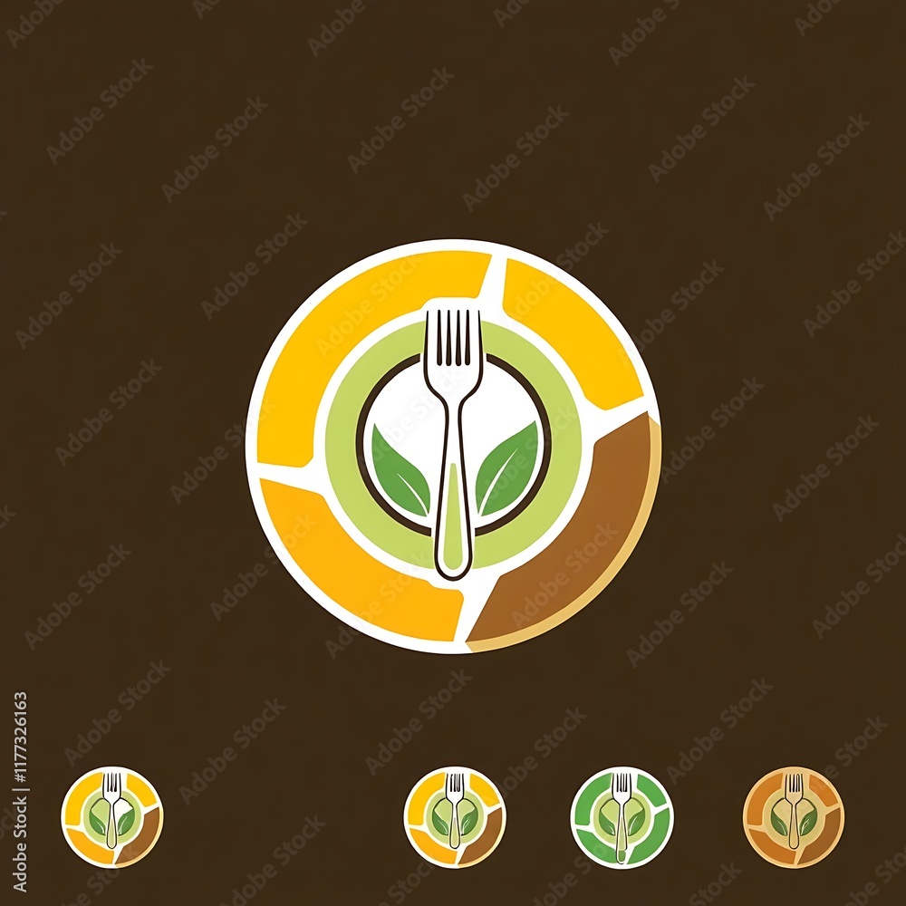 Vibrant Vegan Restaurant Logo Design Vibrant Vegan Restaurant Logo Design
