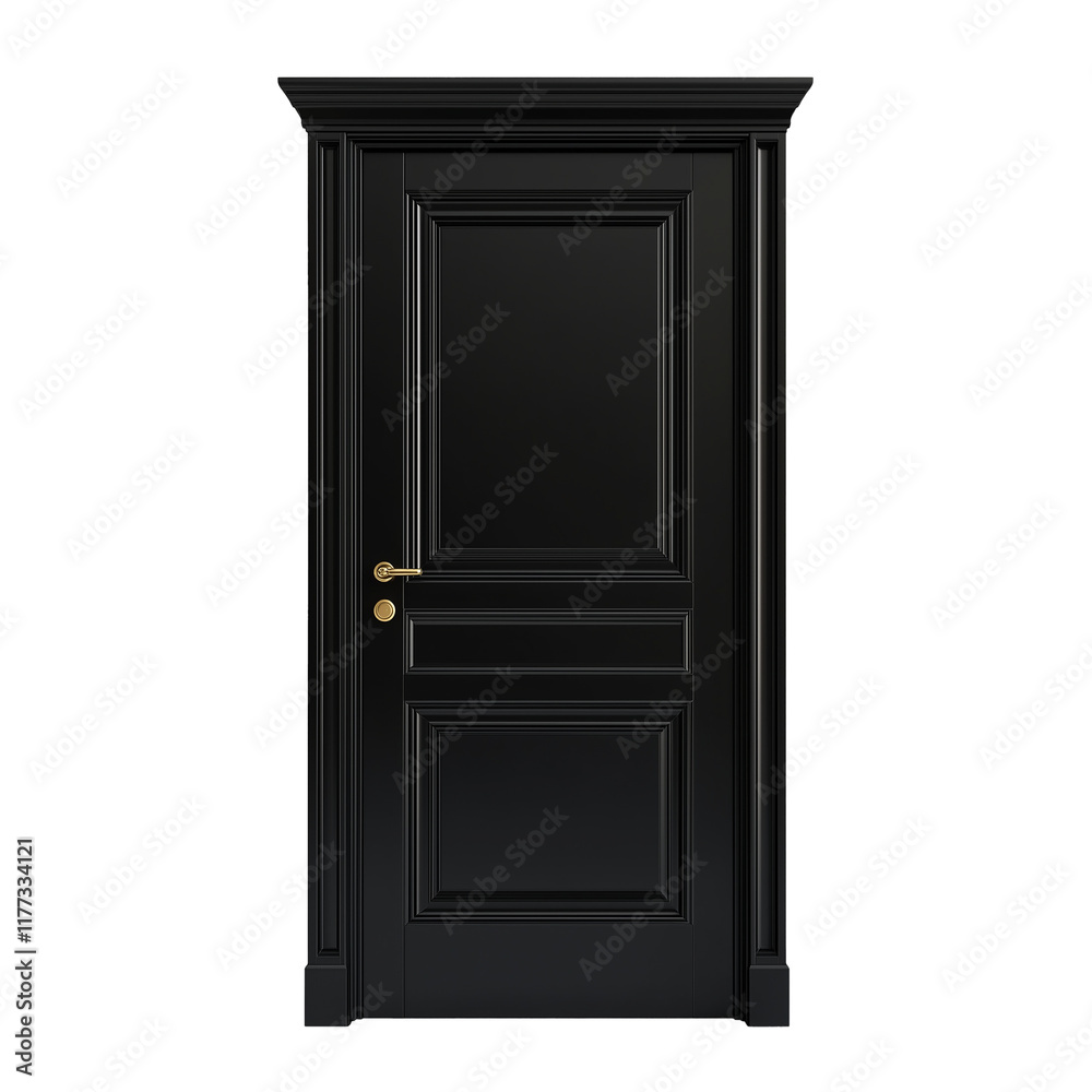 Modern Black Wooden Door Modern Black Wooden Door