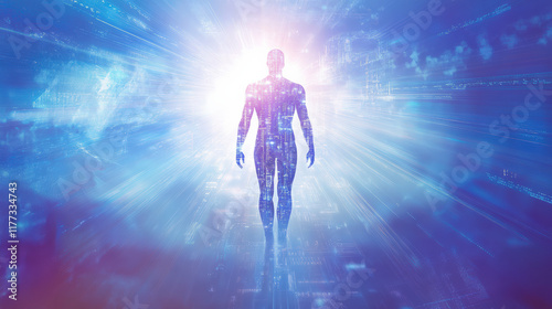 Futuristic AI and Technology Visualization Concept with High Fidelity Details