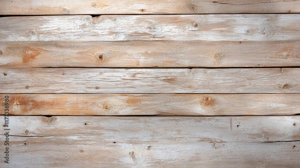 Obraz premium Weathered light brown wood planks background texture.