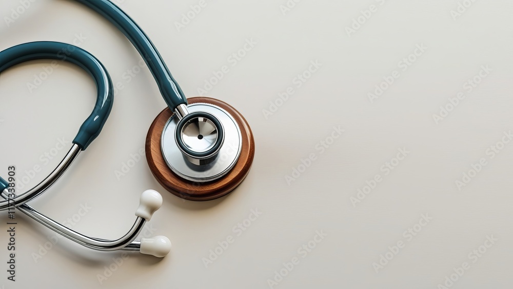 Stethoscope heart shape around family silhouette, symbolizing compassionate healthcare and the importance of family care.